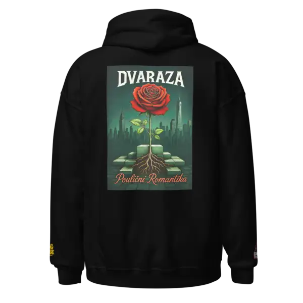 DVARAZA POULICNI ROMANTIKA - HOODIE TMAVA S KAPUCOU.. - Image 7