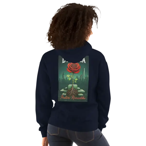 DVARAZA POULICNI ROMANTIKA - HOODIE TMAVA S KAPUCOU.. - Image 3
